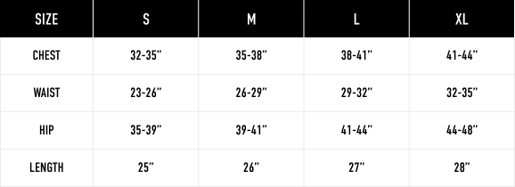 Women's Size Guide 1