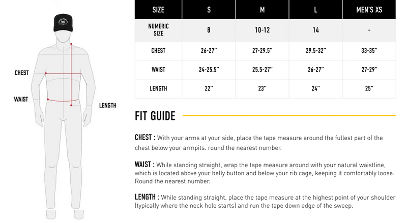 Youth Size Guide